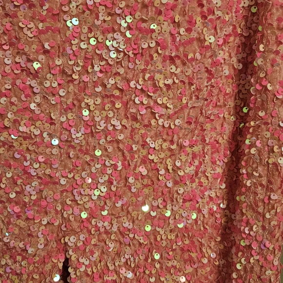 Pink Sequin Flared Pants 12 Nasty Gal COACHELLA FESTIVAL Costume - Picture 3 of 4